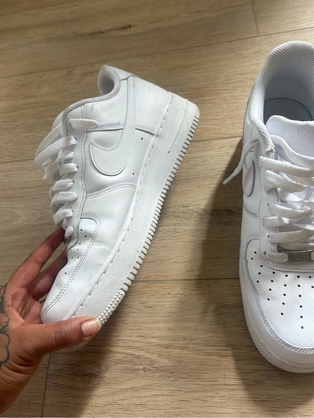 Nike All White Air Force 1 Size 9.5
